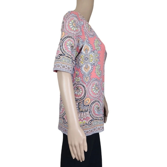 Charter Club Madellian Paisley Blouse - Picture 3 of 4